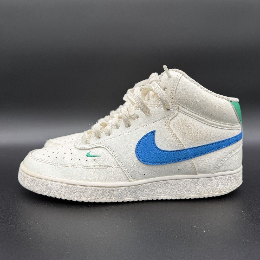 Nike Court Vision Women's Size 8.5 Mid Sail Photo Blue W -‎ CD5436-105